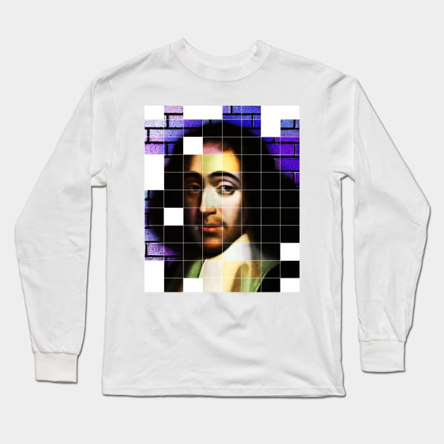 Baruch Spinoza Portrait | Baruch Spinoza Artwork 15 Long Sleeve T-Shirt by JustLit